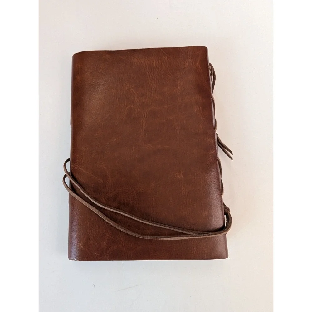 Vintage Nautical Spiral Notebook Refillable Leather Writing Journal Notebook